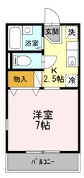 ジュネス国立の物件間取画像